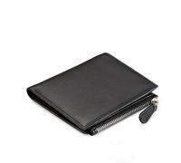 ZGCrumphant Women's Short Leather Wallet Wallet with Multiple Card Slots Zero Wallet Large Capacity Card Bag Business Card Bag for Keyring(Black)