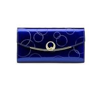 ZGCrumphant Womens Wallets Long Purse for Women with Cell Phone Pocket Leather Wallet for Keyring(Blue)