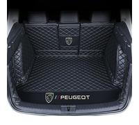 ZGCYK Car Boot Mats Rear Trunk Mat for Peugeot 5008 (7 Seats) 2017 2018 2019 2020 2021 2022 2023 2024 2025 Boot Liner Protector Interior Accessories,1Set-Blackstyle