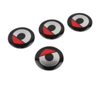 ZGCYK Car Hub Center Cap Wheel Covers for Smart 450 451 453 56MM Wheel Centre Caps Stickers Tyres Rims Emblem Decal Protector Replacement Accessories,Redstyle