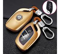 ZGCYK Car Remote Control Key Shell Key Cover for MG ZS MG3 MG4 MG5 Scorpio MG6pro MG MULAN MG Navigator MG HS Key Pouch Key Fob Cover Case Gift Accessories,GoldstyleB-A