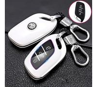 ZGCYK Car Remote Control Key Shell Key Cover for MG ZS MG3 MG4 MG5 Scorpio MG6pro MG MULAN MG Navigator MG HS Key Pouch Key Fob Cover Case Gift Accessories,Whitestyle-A