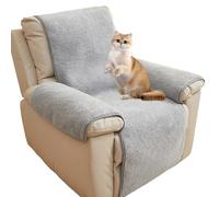 ZGDDPZA Sherpa Fleece Recliner Chair Cover, Non-Slip One-Piece Protector