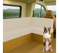 ZGDDPZA Stretch RV Caravan Cushion Covers for Motorhome, Camper Van & Indoor Sofa Elastic Jacquard Slipcovers for Bench Seats & Backrests Non-Slip Multi-Size Protector (Beige,L60-90cm W 30-50cm)