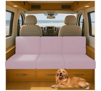 ZGDDPZA Stretch Sofa Cushion Covers for RV Caravan Motorhome Camper Non-Slip Bench Seat & Backrest Slipcovers with Elastic Straps Sofa Protector in Multiple Sizes (Pink,L100-140cm W45-65cm)
