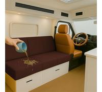 ZGDDPZA Water-Resistant Caravan Cushion Covers, Twin-Strap Motorhome Fit | Jacquard Stretch Slipcover with elastic straps and rear buckle secures dinette seats and backrests against shifting