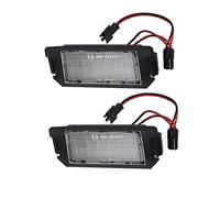 ZGDUGFU 2pcs 12V 6000k White LIGHT Number Plate License Lights Canbus Fit For Hyundai I20 Veloster FS Terracan HP For Kia Rio Picanto Soul