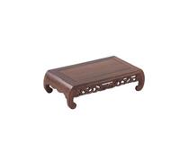ZGEG Plant Stand Display Base Solid Wood Crafts Ornaments Flowerpot Buddha Statue Teapot Incense Burner Base Wooden Bracket Potted Rack