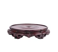 ZGEG Plant Stand Display Round Vase Teapot Incense Burner Flowerpot Ornament Base Solid Wood Bracket Potted Rack