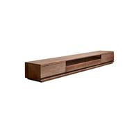 ZGEG TV Cabinet 180cm Black Walnut Country Entertainment Center, Solid Wood Living Room Storage Furniture With Drawers, Simple Floor Cabinet Television Stand(180x40x35cm)