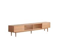 ZGEG TV Cabinet 200CM Solid Wood Rustic Entertainment Center, Modern Household Living Room Console with Storage Suitable for Hotels, B&Bs, etc Television Stand
