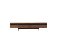 ZGEG TV Cabinet 200x Rustic Walnut Entertainment Hub, Living Room Storage Unit for Hotels & Residences Television Stand