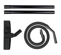Zgehnao 3-Piece Vacuum Accessory Set: Black Plastic Hose, Pipe & Floor Brush for Vacuum Cleaners