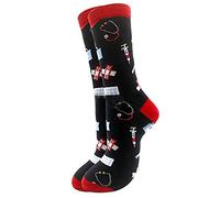 Zgehnao Crew Socks,Unisex Novelty Cotton Socks Funny Doctor Nurse for Stethoscope Hosiery