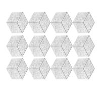 Zgehnao Set Of 12 Soundproof Foam Tiles Hexagonal Self Adhesive Wall Panel Polyester Soundproof Wall Panel Soundproof Foam Panel
