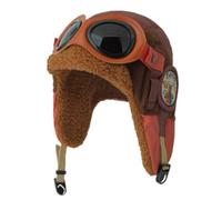 Zgehnao Winter Ear Flap Hat,Winter Ear Flap Hat Warm Trapper Hat Cotton Unisex Hat Outdoor Skiing Hat for Cold Weather Brown