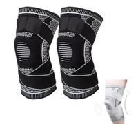 ZGFHLI Motian Max Knee Pro,Motian Max Knee Compression Sleeves Pro,Knees Support,Knees Support - Compression Knees Brace for Women & Men with Adjustable Straps,D,XL