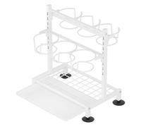 ZGFHLI Stanley Cup Bottle Rack, 2-In-1 Accessories Drainer Cup Holder for 40Oz Mug Drainer Bottles Stackable Water Bottle Organizer for Kitchen,White
