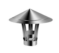 ZGFOZJGC Chimney caps for Outside, Cone Top Round Chimney Cover, with Adjustable Metal Strips, Roof Vent Cap for Kitchen, Canteen Ventilation, Chimney Flue Cowl (Size : 60mm/2.5in)