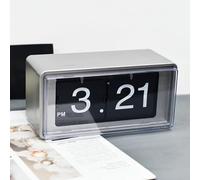 ZGFOZJGC Flip Clock, Retro Style Flip Desk Shelf Clock, Mechanical-Digital Display Battery Powered, File Down Page Clocks, for Bedroom Study Office Home Decoration