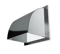 ZGFOZJGC Wall-Mountable Square Vent, 304 Stainless Steel Exterior Wall Windscreen Kitchen Vent Hood Range Hood Air Outlet Exhaust Rain Cover