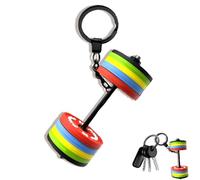ZGGAZCA Barbell Keychain Fitness Weight Key Chain Mini Dumbbell Gym Workout Accessory for Women Men Weightlifting Chains for Backpack Gym Bag Sports Purse Exercise Lover