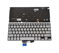 ZGGOZDH Backlit Keyboards for ASUS X430 S430 A430 X430UA X430U Canadian French Chinese UK GB Laptop Keyboard Silver ASM18C8(Chinese silver)