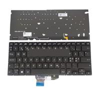 ZGGOZDH Backlit Keyboards for ASUS X430 S430 A430 X430UA X430U Canadian French Chinese UK GB Laptop Keyboard Silver ASM18C8(Norway Black)