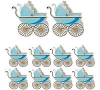 Zghhc 10 Pcs Baby Carriage Candy Box Baby Christening Baptism Party Supply Paper Gift Boxes for Baby Shower Party Baby Birthday