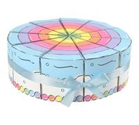 Zghhc 10pcs Triangular Cake Shaped Paper Gift Box Cardboard Candy Dessert Packaging Boxes for Baby Shower Birthday Party