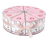 Zghhc 10pcs Triangular Cake Shaped Paper Gift Box Cardboard Candy Dessert Packaging Boxes for Baby Shower Birthday Party
