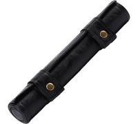 Zghhc 1pc Folding Dice Mat Tray Rolling Mat with Zipper Pu Leather Dice Storage Box Holder Dice Tray Storage for Board Games Black