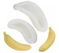 Zghhc 2pcs 3d Silicone Mousse Mold Banana Shape Silicone Dessert Pastry Moulds Baking Supplies Silicone for Dessert