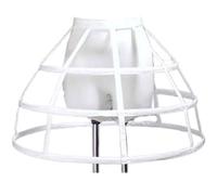Zghhc 3 Hoop Hollow Out Fish Bone Petticoat Lolita Bustle Women's Wedding Dress Underskirt Cage Skirt Pannier for Wedding Bridal