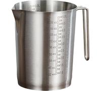 Zghhc 5l Thickened Stainless Steel Measuring Jug, Graduated Handled Pitcher for Kitchen Bar Milk Liquid Scale Containing Use