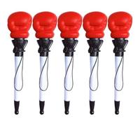 Zghhc 5pcs Ballpoint Pen, Boxing Gloves Pen 0.5mm Ink Pens Gel Pen Writing Pen Stationery Pen for Office School Supplies