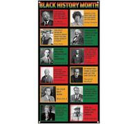 Zghhc Black History Month Door Cover African American Festival Holiday Party Front Door Banner Photography Home Porch Decoration