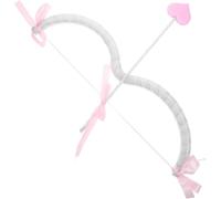 Zghhc Cupid Mini Bow Arrow Set Valentine's Day Cupid Costume Cosplay Accessories Photo Props Halloween Party Performance Supplies