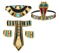 Zghhc Egyptian Costume Accessories Cleopatra Costume Snake Egyptian Headband Belt Collar Wristbands Collar for Women Men Girls Halloween Jewelry