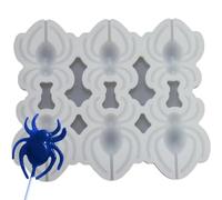 Zghhc Halloween Silicone Mould 3d Spider Shape Lollipop Silicone Mold Diy Handmade Chocolate Candy Mould Cake Decorating Tool Kitchen Bakeware