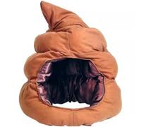 Zghhc Poop Head Mask Cute Hat Full Face Poop Soft Plush Hat Stuffed Poo Poo Hat for Masquerade Halloween Costume Party Birthday Gift