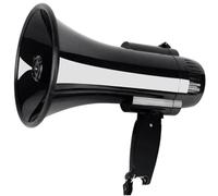 Zghhc Portable Megaphone Speaker Bullhorn 30 Watt Power Handheld Microphone Built-in Siren Alarm Volume Control and Strap