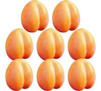 Zghhc Simulation Apricot Props 8pcs Fruit Models Fruit Teaching Props for Home Kitchen Party Desktop Decoration