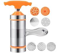 Zghhc Stainless Steel Noodle Maker Manual Noodle Press Pasta Machine Spaghetti Noodle Making Machine 7 Molds Kitchen Tool