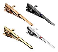 Zghhc Tie Clips for Men Personalised Tie Bar Unique Tie Pin Gentleman Necktie Tie Pin Jewelry for Daily Business