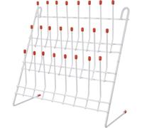 Zghhc Tube Drying Rack Laboratory Draining Rack, Glassware Beaker Drying Holder Steel Wire Test Wall-mount Tree Stand Cleaning Frame Tool 24 Pegs Bottle Drying Rack