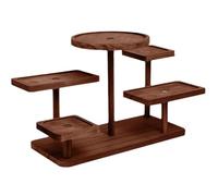 Zghhc Vintage Wooden Display Risers, Wood Showcase Stands for Shelves and Countertops Step Plinths for Jewellery, Desserts Display Rack