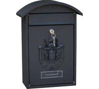 Zghhc Wall Mounted Post Box Locking Mailboxes Letter Box Metal Postbox Vintage Outside Decoration Large Capacity Metal Post Boxes