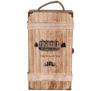 Zghhc Wood Wine Gift Box Retro Red Wine Boxes for Holder 2 Bottles for Wedding Carrying Display Holder Champagne Bottle Gift Box