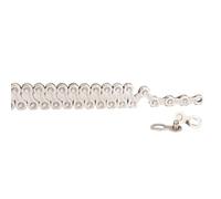 ZGHNASHUN Bike Chain Bicycle Silver Chain 7s 8s 9s 10s 11s 12s Speed Durable Single With Missing Link Connector(8s Silver)